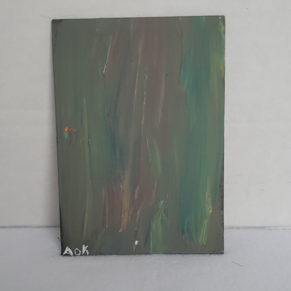Calming Greens. Acrylic painting